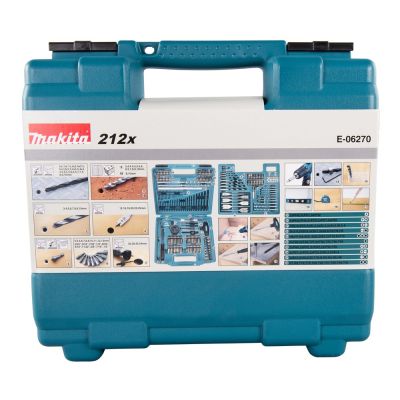 3. Zestaw akcesoriów w walizce 212szt E-06270 MAKITA