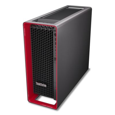 7. Stacja robocza Lenovo ThinkStation z procesorem AMD Ryzen Threadripper PRO 7945WX, pamięcią 64 GB DDR5 RDIMM, dyskiem 1000 GB oraz klawiaturą z językiem angielskim, brak napędu optycznego