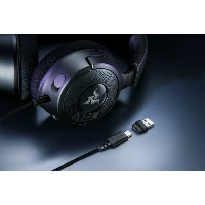 7. Zestaw słuchawkowy Razer Kraken V4 X Przewodowa Opaska na głowę Gaming USB Type-C / USB Type-A Czarny