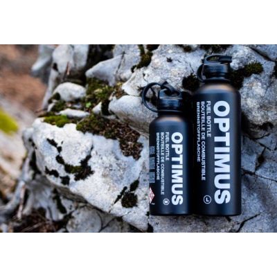 4. Optimus 8021022 akcesorium do pieca kempingowego 1 l 251 g Aluminium Czarny Butelka paliwa