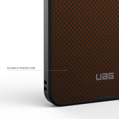 5. UAG Fibr Armr Magnet - etui z wbudowanym modułem magnetycznym do Samsung Galaxy S26 Ultra (orange/charcoal)