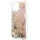 6. Etui Guess Paisley Liquid Glitter na iPhone 13 mini - złote