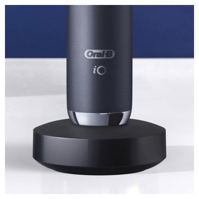 12. Oral-B iO 80363731 szczoteczka elektryczna Dorosły Obrotowo-pulsacyjna szczoteczka do zębów Czarny, Srebrny