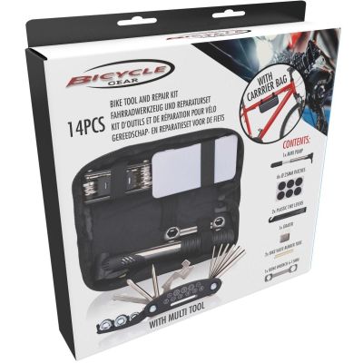63. ZESTAW NARZĘDZI ROWEROWYCH 14 ELEMENTÓW W ETUI BICYCLE GEAR