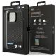 8. Etui BMW Leather Carbon na iPhone 13 Pro Max - czarne