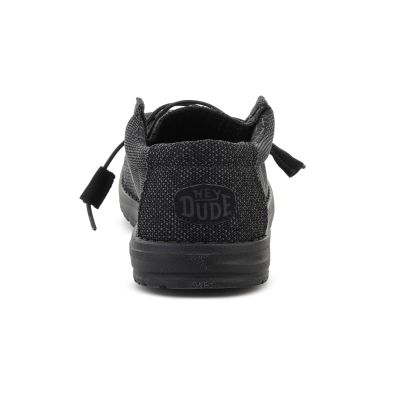 5. HEYDUDE WALLY SOX MICRO TOTAL BLACK 40019-0XJ