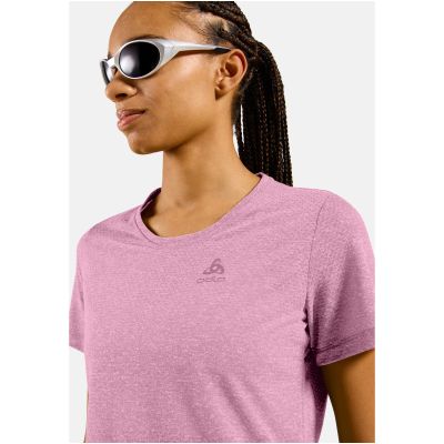 6. Koszulka z krótkim rękawem damska ODLO T-shirt crew neck s/s ESSENTIAL LINENCOOL różowa