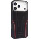 2. Etui Audi R8 Genuine Leather MagSafe do iPhone 17 Pro Max - czarno-czerwony