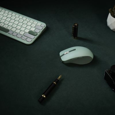 10. ASUS SmartO Mouse MD200 Silent Plus myszka Biuro Oburęczny RF Wireless + Bluetooth Optyczny 4200 DPI