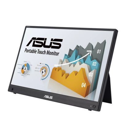 3. ASUS ZenScreen MB16AMTR monitor komputerowy 39,6 cm (15.6") 1920 x 1080 px Full HD LCD Ekran dotykowy Czarny