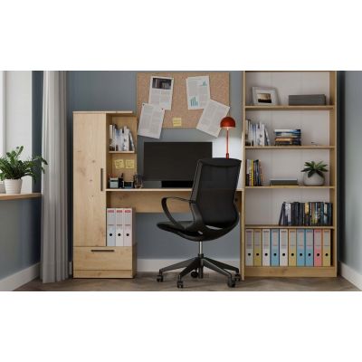 7. Zestaw Biurko + Regał COSMO DĄB ARTISAN