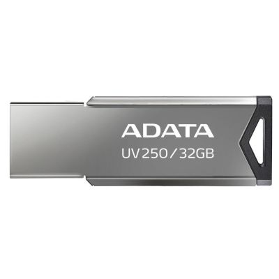 8. Pendrive ADATA UV250 AUV250-32G-RBK (32GB; USB 2.0; kolor srebrny)