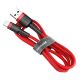 5. Kabel Baseus Cafule USB-A / Lightning 2A QC 3.0 3 m - czerwony