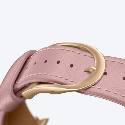 6. Skórzany pasek AMAZINGTHING Class Band do Apple Watch 45 / 46 / 49 mm - różowy