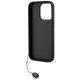 7. Etui Karl Lagerfeld Saffiano Rhinestones & Charm na iPhone 15 Pro - czarne