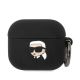 Etui Karl Lagerfeld Silicone Karl Head 3D na AirPods 3 - czarne