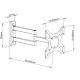 3. TECHLY UCHWYT ŚCIENNY TV LED/LCD 19-37 CALI 25KG O