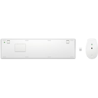 2. Zestaw klawiatura + mysz HP 650 Wireless Keyboard and Mouse Combo bezprzewodowe białe 4R016AA