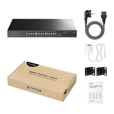 4. Switch CUDY GS2008PS2 8-Port Gigabit L2 Managed PoE+ 120W 2xSFP