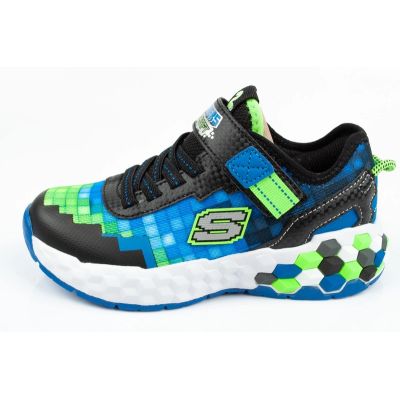 18. Buty Skechers Minecraft LED Jr 402204L/BBLM