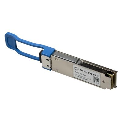 2. Mikrotik XQ+31LC10D moduł przekaźników sieciowych Swiatłowód 100000 Mbit/s QSFP28 1309 nm