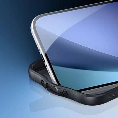 8. Etui Dux Ducis Aimo Mag z pierścieniem magnetycznym i podstawką na iPhone 17 Air – czarne