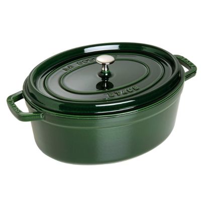 Garnek żeliwny owalny STAUB 40509-365-0 - zielony 5.5 ltr