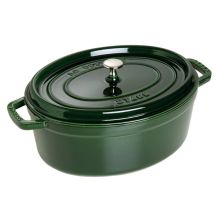 Garnek żeliwny owalny STAUB 40509-365-0 - zielony 5.5 ltr
