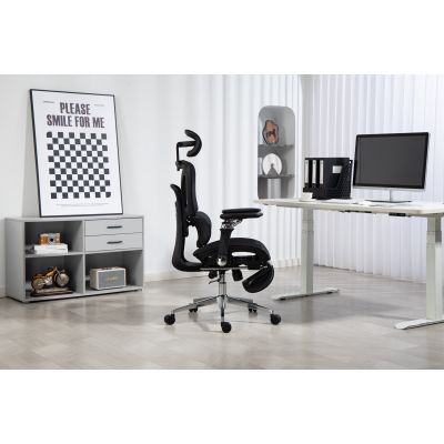 101. Activejet Fotel biurowy Ergonomiczny YK848 czarny