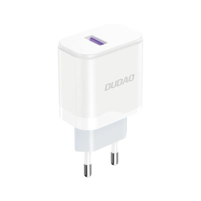 2. Ładowarka Dudao A20EU sieciowa USB-A 18W - biała + kabel USB-A - USB-C