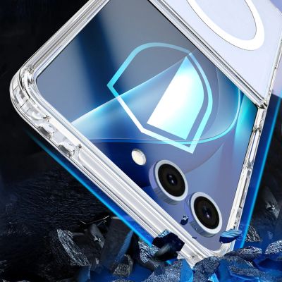 4. Etui 3mk Armor MagCase na Samsung Galaxy Z Flip 7 - przezroczyste