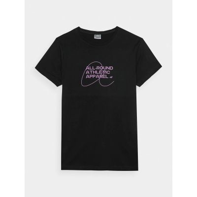 3. T-shirt slim z nadrukiem damski 4F 4FRSS24TTSHF2499-20S