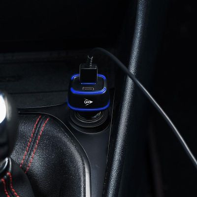 10. ŁADOWARKA SAMOCHODOWA MULTI USB A + USB C DUNLOP