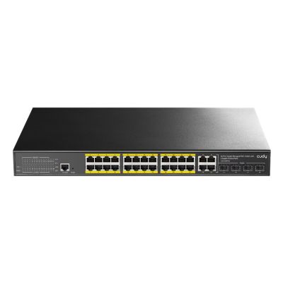 Switch CUDY GS2028PS4-300W 24-Port Gigabit L2 Managed PoE+ 300W  4x Gigabit Combo Ports