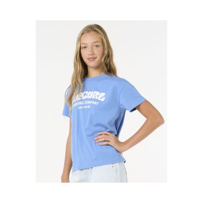 Koszulka RIP CURL SURF PUFF RELAXED TEE- GIRL niebieska