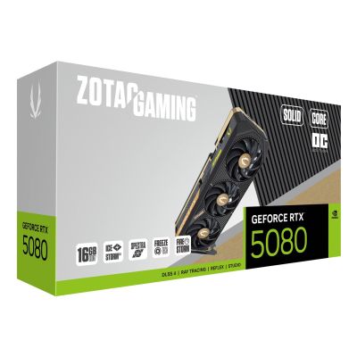 13. Karta graficzna ZOTAC GAMING GeForce RTX 5080 SOLID Core OC 16GB