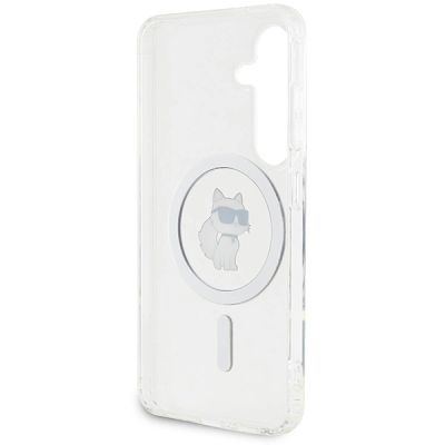 7. Etui Karl Lagerfeld IML Choupette MagSafe na Samsung Galaxy S24 - przezroczyste
