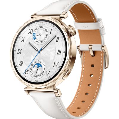 3. Huawei WATCH GT 5 41mm | Inteligentny zegarek | GPS (satelitarny) | Dioda AMOLED | 1,32 cala | Biały