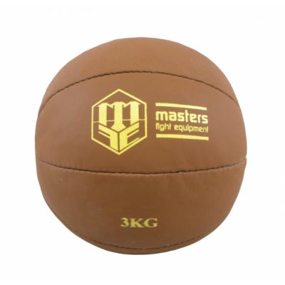 3. Piłka lekarska MASTERS PL-BROWN 5 kg