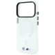 6. Etui BMW M IML Glossy Metal Logo & Trims MagSafe na iPhone 17 Pro / 18 Pro - przezroczyste