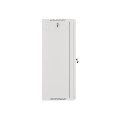 13. Szafa rack Lanberg WF01-6422-10S (22U; 1080mm / 600mm / 450 mm; wisząca; Szklane; 19''; kolor szary)