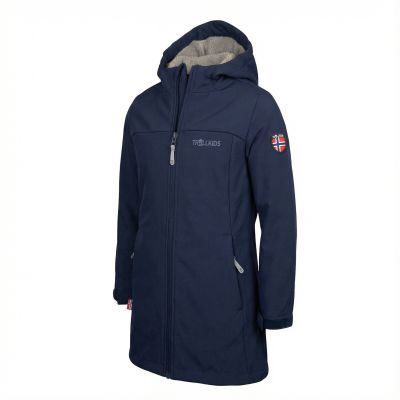 3. Płaszcz softshell Trollkids Girls Kristiansand Coat dla dziewczynki (391-100)
