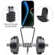 6. Etui na iPhone 17 z TPU z uchwytem na kartę i smyczą crossbody - czarne