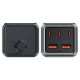6. Ładowarka biurkowa Acefast Z2 GaN 75W PD 3x USB-C 2x USB-A - czarno-szara