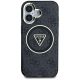3. Etui Guess IML Metal Glitter 4G Circle Triangle MagSafe na iPhone 16 - czarne