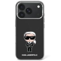 Etui Karl Lagerfeld IML Ikonik Sketch Print MagSafe na iPhone 17 Pro Max / 18 Pro Max - czarne