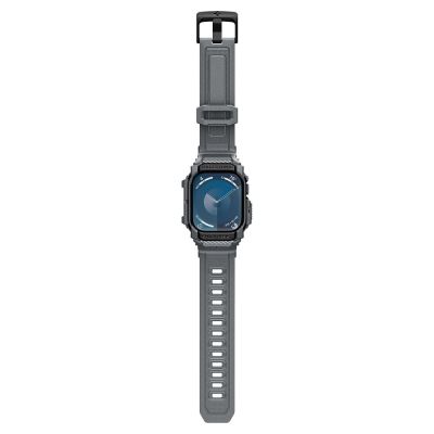 9. Etui Spigen Rugged Armor na Apple Watch 10 46 mm - szare