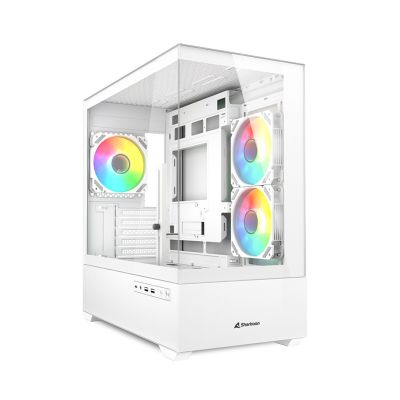 10. Etui do komputera Sharkoon MK6 RGB Micro-ATX 1xGlass białe
