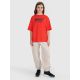 7. T-shirt oversize z nadrukiem dziecięcy 4F 4FJRSS25TTSHU3296-62S
