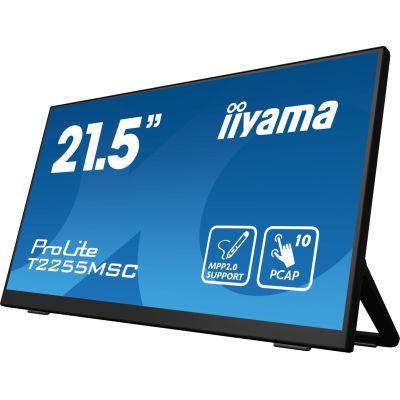 5. iiyama ProLite T2255MSC-B1 monitor komputerowy 54,6 cm (21.5") 1920 x 1080 px Full HD LCD Ekran dotykowy Czarny
